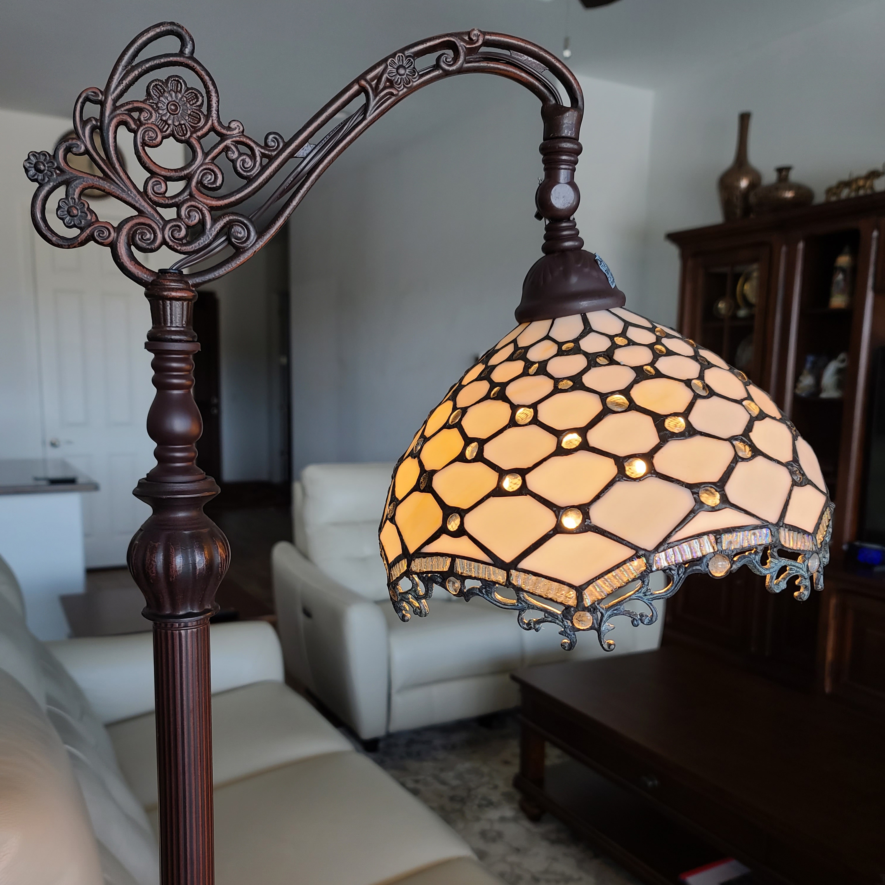 Overstock tiffany floor lamps cheap