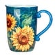 preview thumbnail 1 of 2, Certified International Golden Sunflowers Pitcher - 9.25" x 6" x 8.75"
