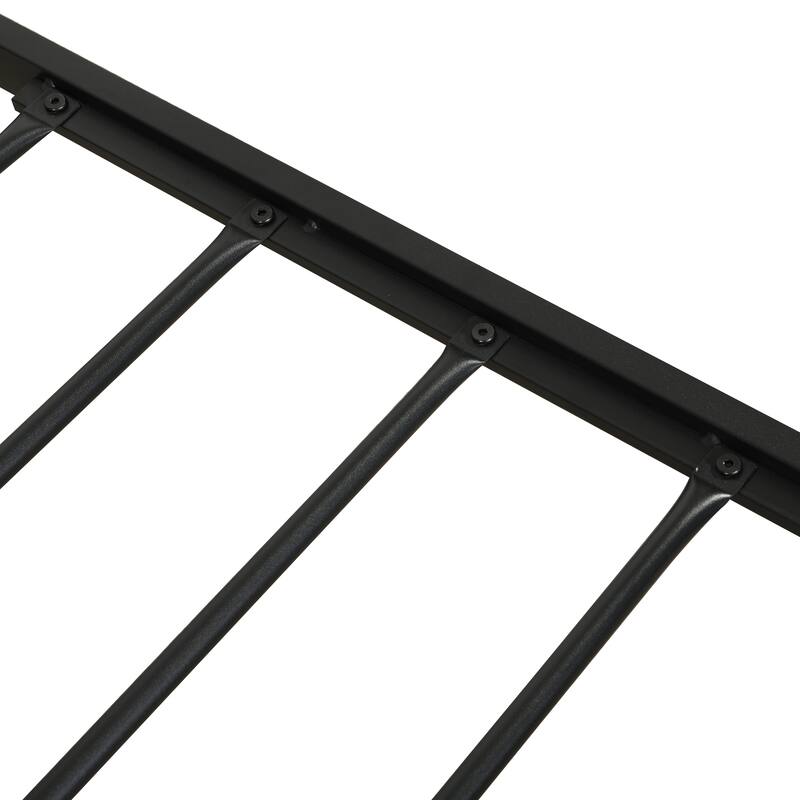Rustic Heavy Duty Metal Mattress Foundation Bed Frame High Load ...