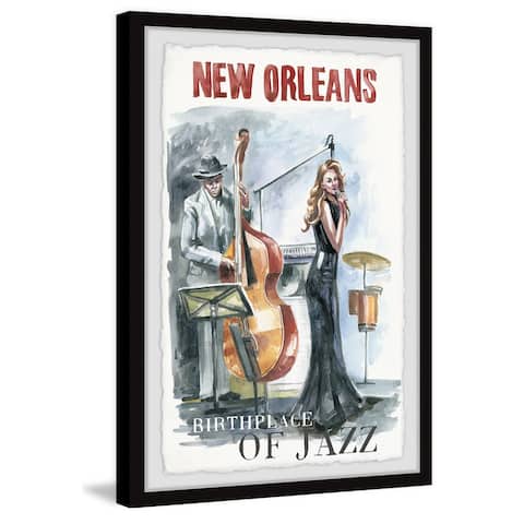 'Jazz Birthplace' Framed Painting Print