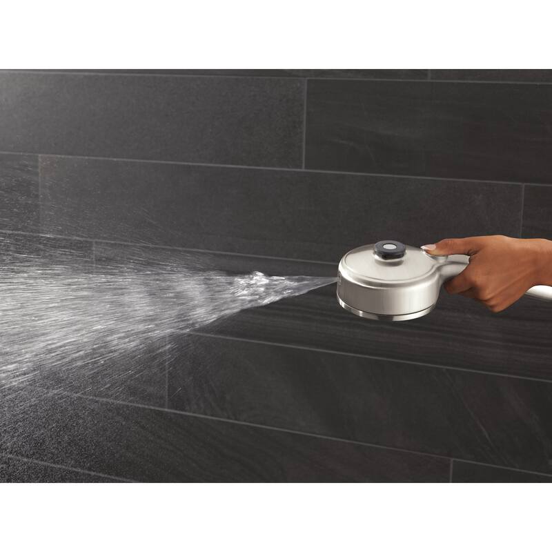 Delta 58600 PivotPro 1.75 GPM 3-in-1 Shower Head and 7 Setting Hand - Lumicoat Stainless