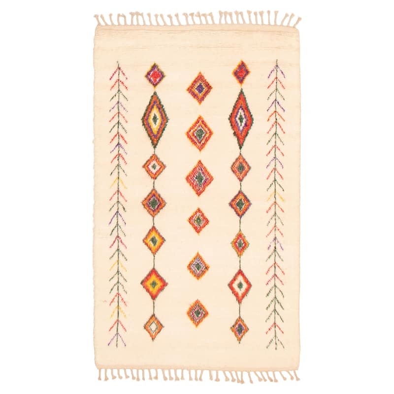 Tangier Cream Rug 4'11" x 8'0" - 4'11 x 8'0 - Cream - 4'11 x 8'0