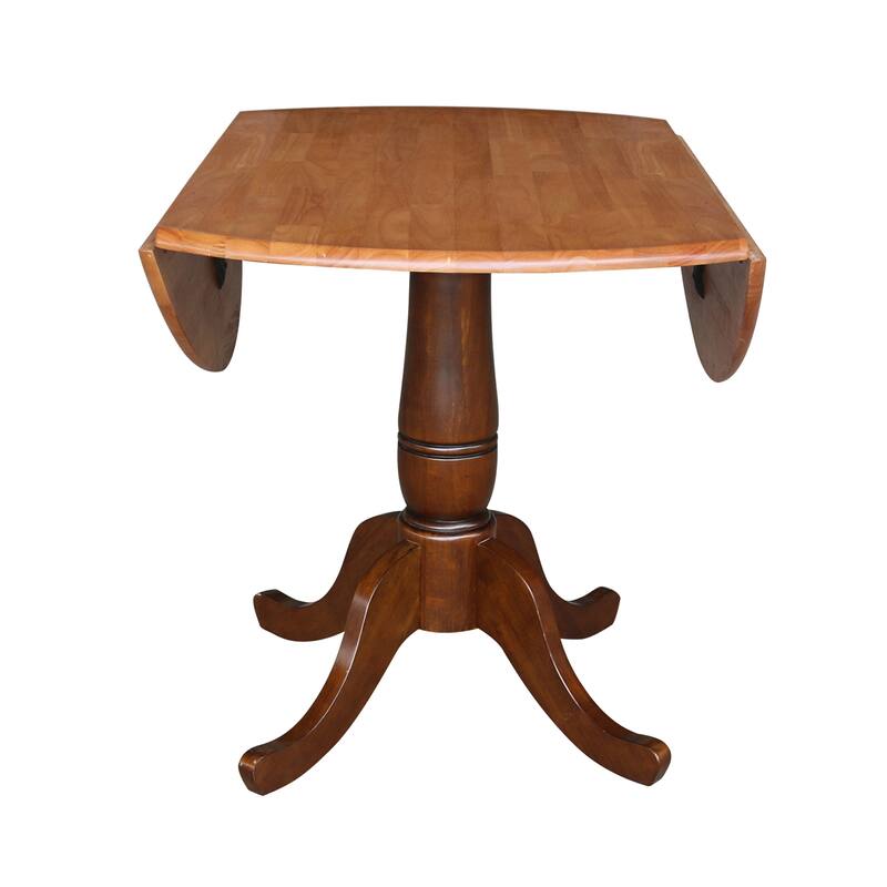 42 in. Round Dual Drop Leaf Dining Table