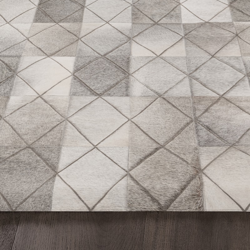 Ben Soleimani Arlequin Hide and Viscose Hand Woven Rug