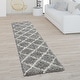 preview thumbnail 13 of 19, Soft Shag Rug in Anthracite with Diamond Pattern - Scandi Design