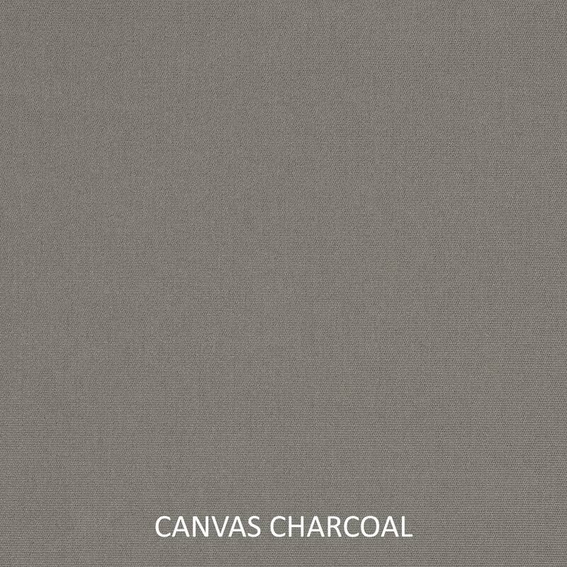 Sunbrella Canvas 45 in x 17 in x 2 in Bench Cushion Bristol - 45 in x 17 in x 2 in - Canvas Charcoal