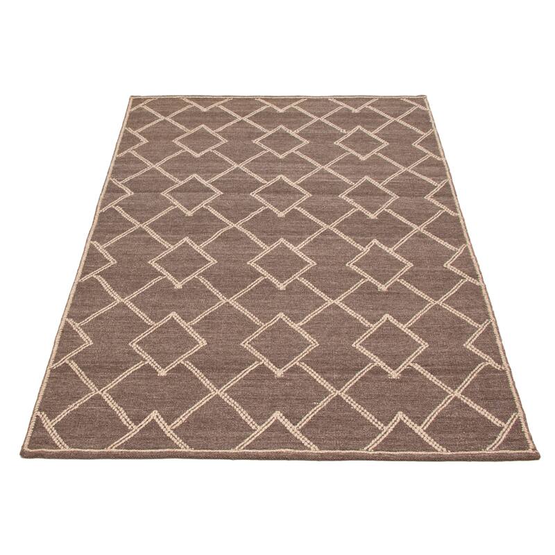 Marrakech Brown Kilim 5'3" x 7'11" - 5'3 x 7'11