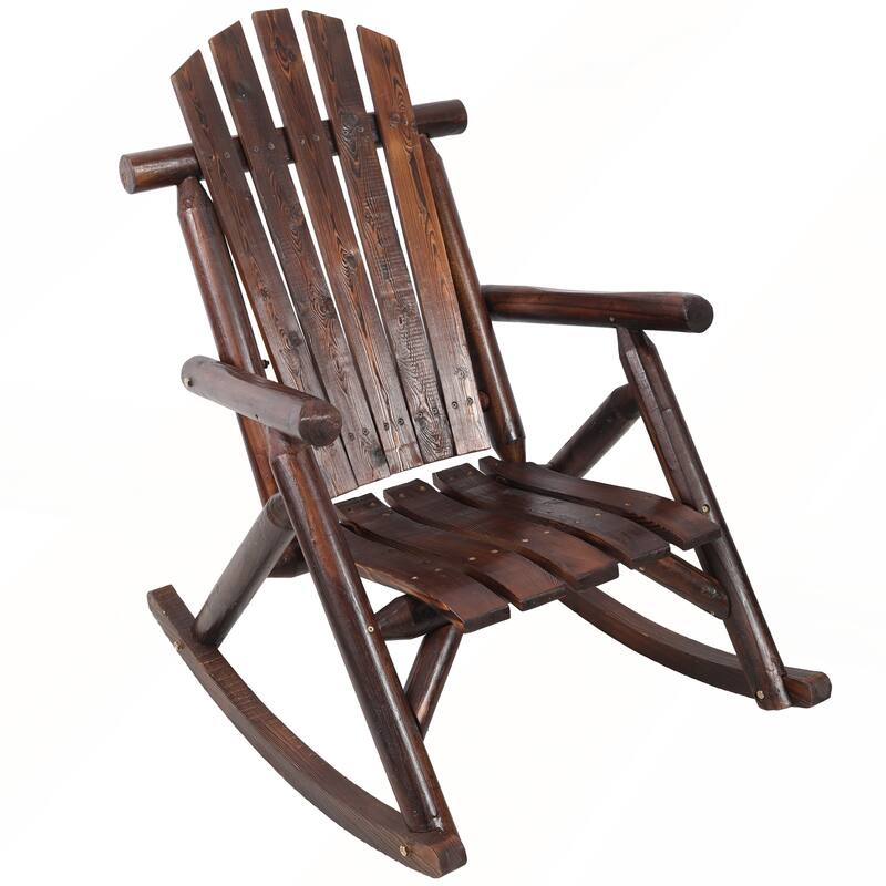 Durable Wooden Porch Rocker Chair for Outside