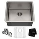 preview thumbnail 142 of 158, KRAUS Standart PRO Undermount Single Bowl Stainless Steel Kitchen Sink 21 inch (21"L x 18"W x 10.5"D)