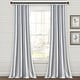preview thumbnail 4 of 85, Lush Decor Farmhouse Stripe Yarn Dyed Cotton Window Curtain Panel Pair 108" x 42" - Navy