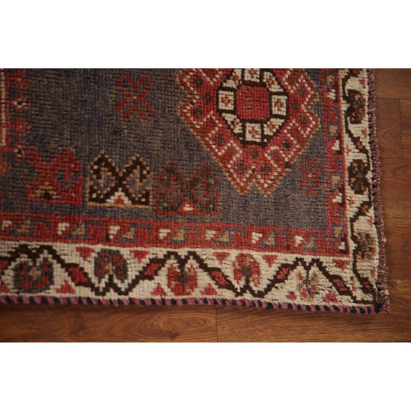 Vegetable Dye Qashqai Persian Antique Rug Tribal Wool Carpet - 4'9"x 7'5"
