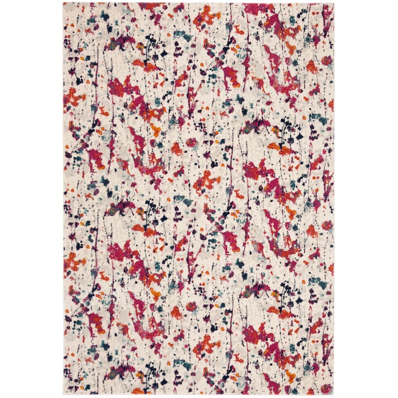 SAFAVIEH Evoke Hallbjorg Vintage Boho Rug - 5'3" x 7'6" - Ivory/Red