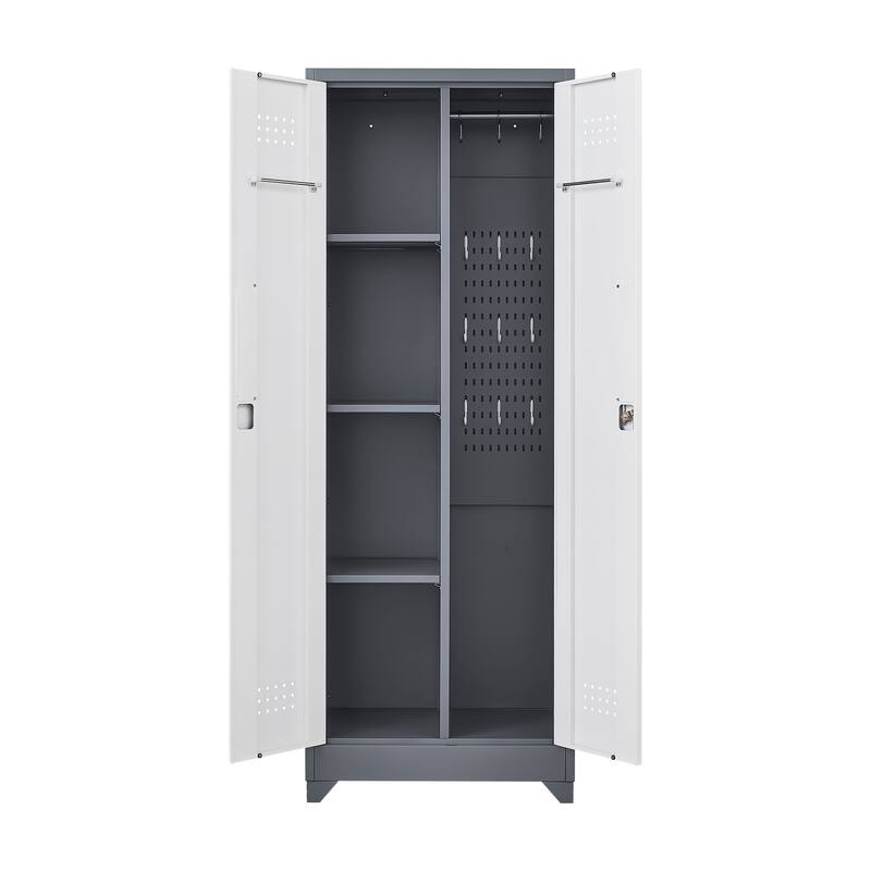 Metal Storage Cabinets, Cleaning Tool Cabinet with Locking Door