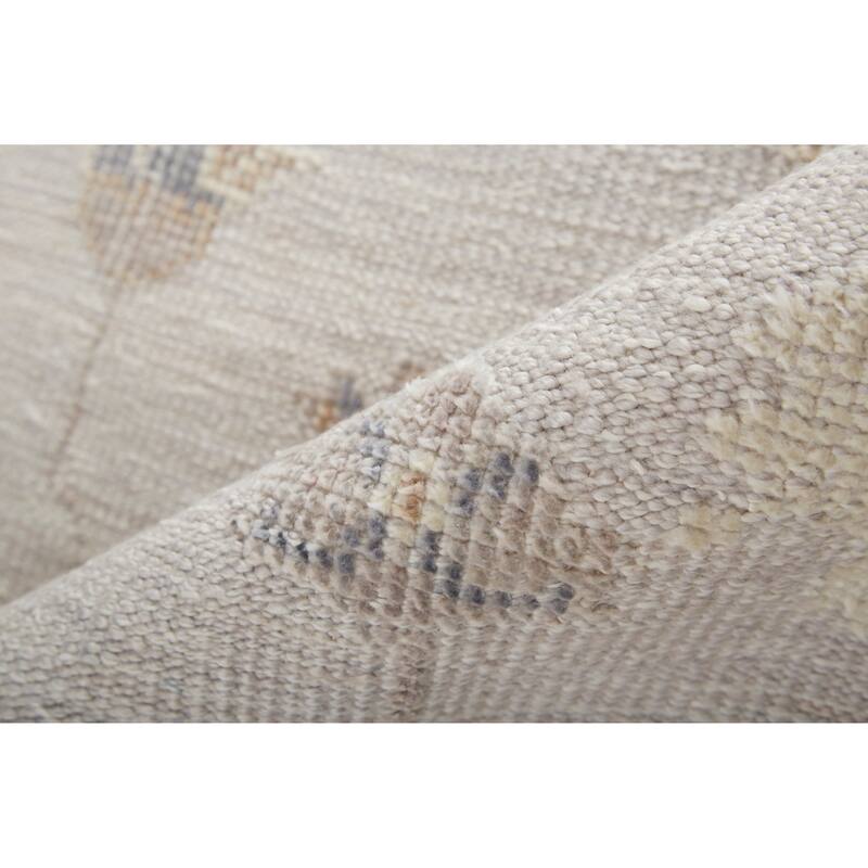 Tierney Eco Friendly PET Oushak Rug, Warm Gray/Tan, Area Rug