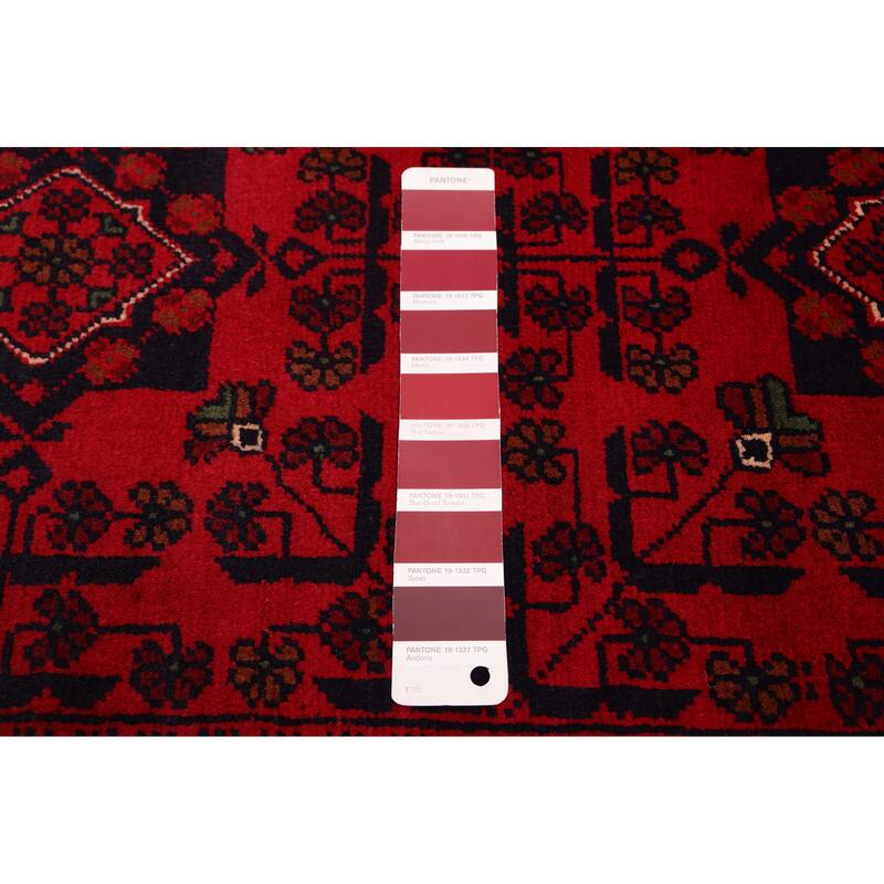 ECARPETGALLERY Hand-knotted Finest Khal Mohammadi Red Wool Rug - 4'4 x 7'0