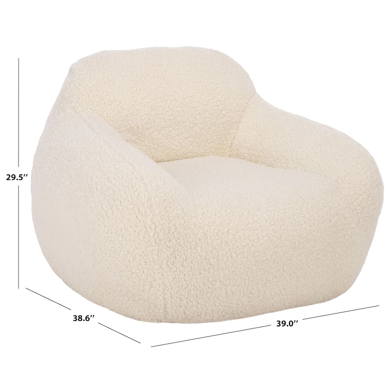 SAFAVIEH Couture Lorianna Bean Bag Chair - 39"W x 39"D x 30"H