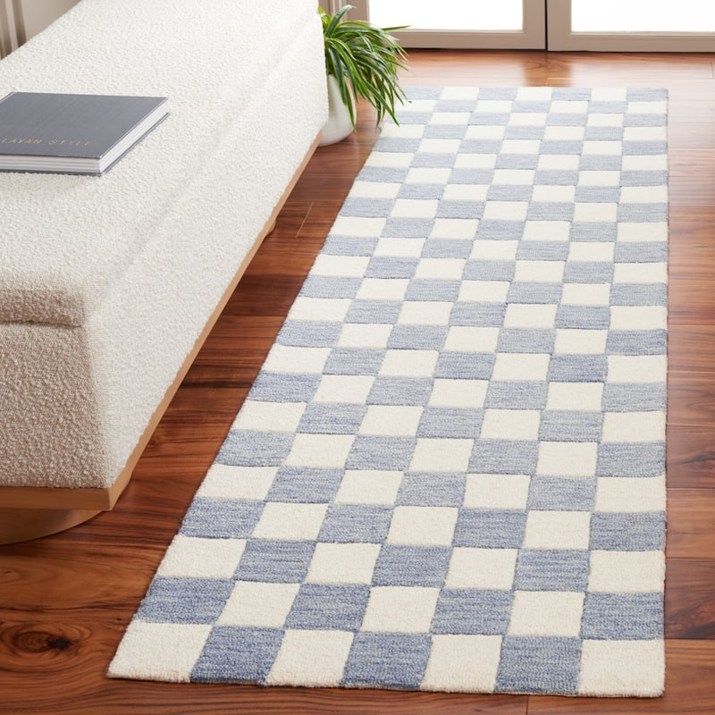 SAFAVIEH Handmade Martha Stewart Collection Berthild Checkered Wool Rug