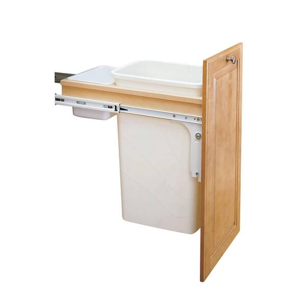 Shop Rev A Shelf 4wctm 1550dm 1 4wctm Top Mount Single Bin Trash