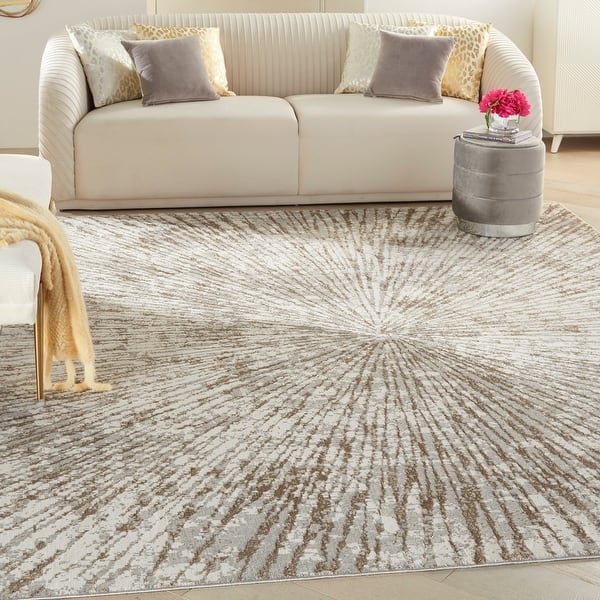 Inspire Me! Home Décor Metallic Modern Abstract Area Rug - On Sale ...