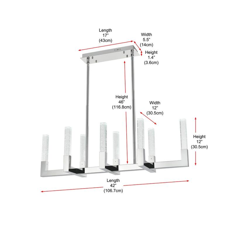 Indigo Home 42 inch Adjustable LED Pendant