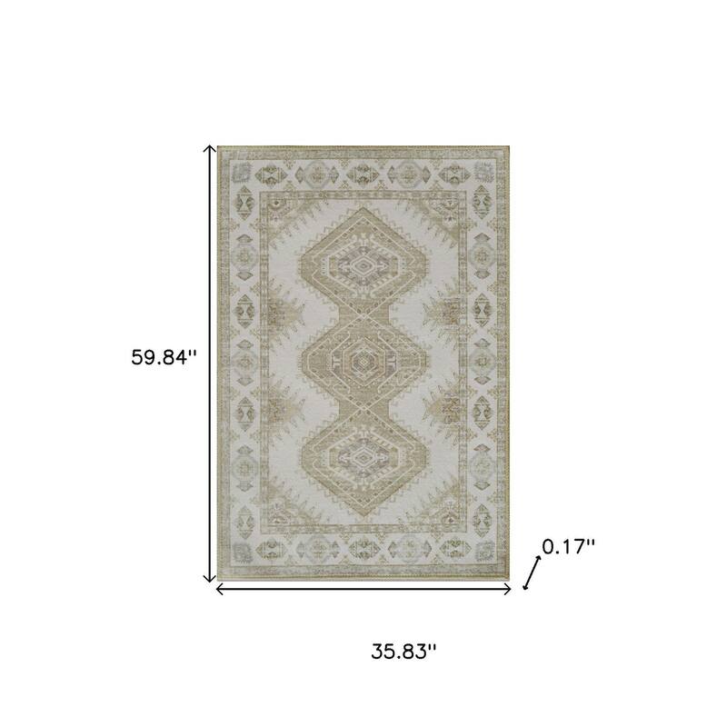HomeRoots Southwestern Modern, Contemporary Rectangle Area Rug