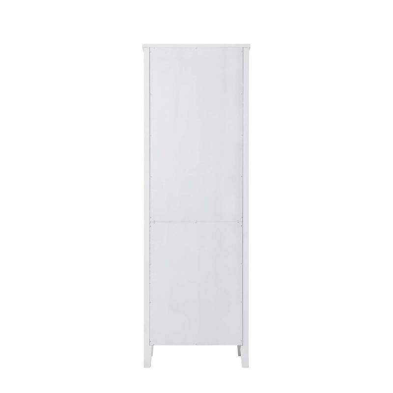 Kensington 16-28 Inch Bath Storage Glass Cabinet