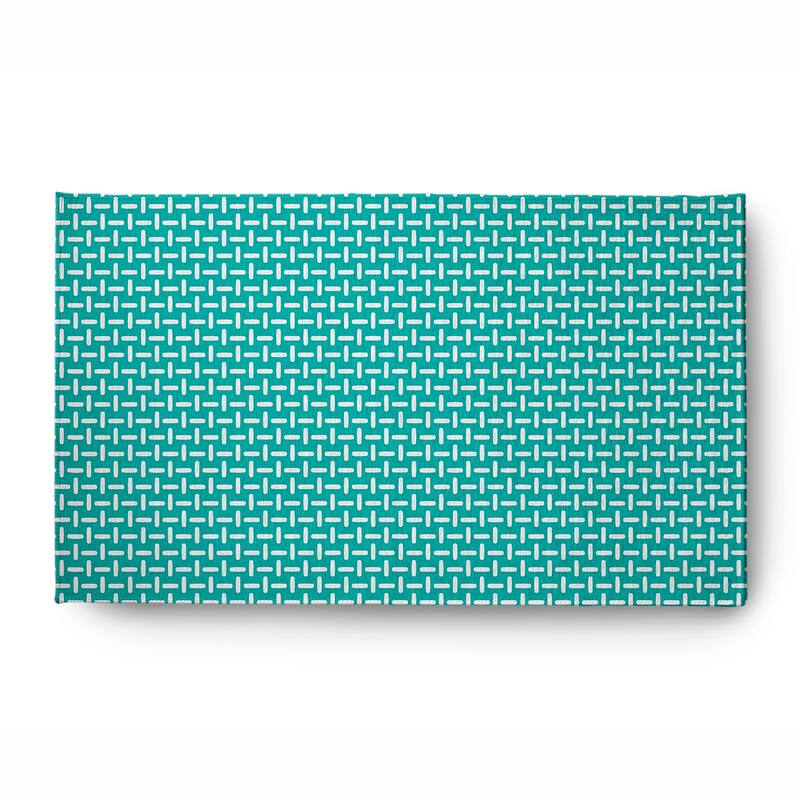 Woven Stitch Soft Chenille Rug - 3' x 5' - Green