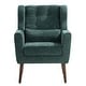 preview thumbnail 1 of 44, Linen Fabric Lounge Wingback Chairs Modern Accent Chair