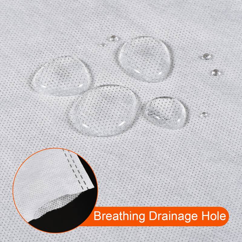 Fruit Protection Bags 13x10" Non-woven Fabric Cover Bags w Hole 200Pcs - White
