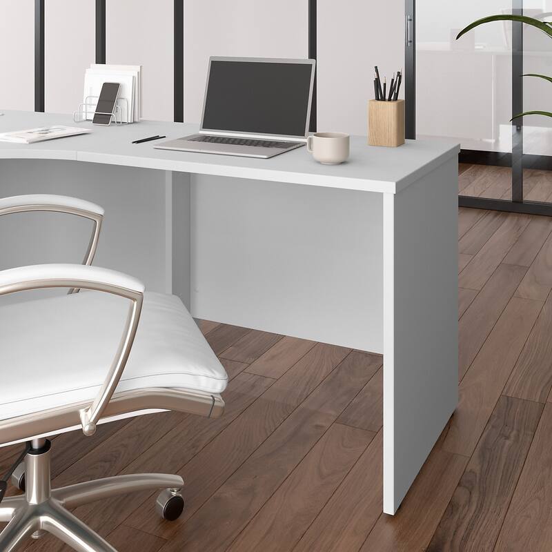 Studio C 36W Bridge/Return by Bush Business Furniture - White
