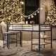 preview thumbnail 18 of 31, Industrial Modern Twin Size Metal Loft Bed with Desk and Shelves, Sturdy Construction & Safety Guaranteed, Maximized Space