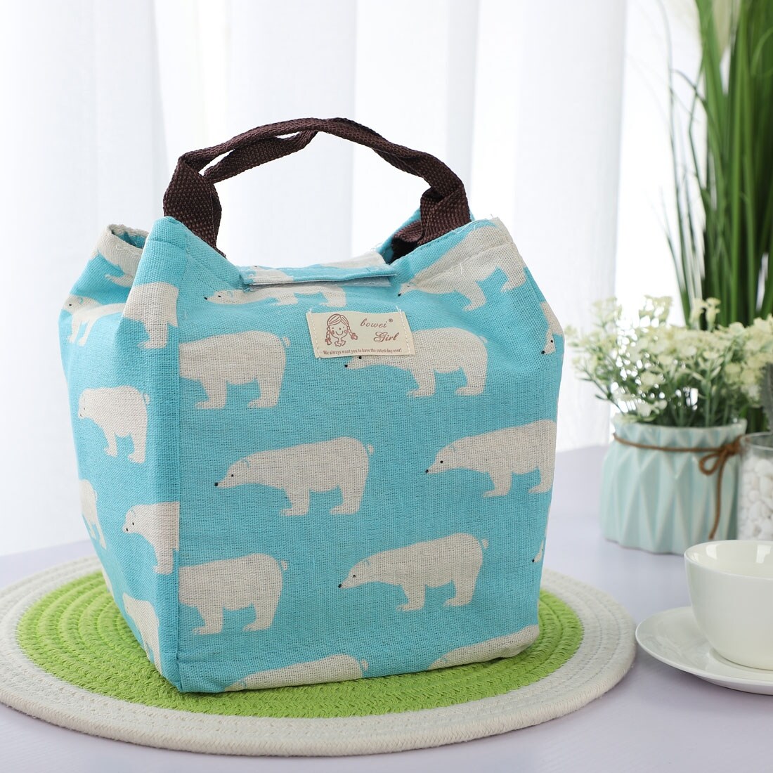 bowei girl lunch bag
