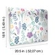 preview thumbnail 5 of 7, Disney Encanto White Embroidery Floral Peel and Stick Wallpaper by RoomMates