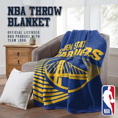 NBA Golden State Warriors 60" x 80" Raschel Throw Blanket