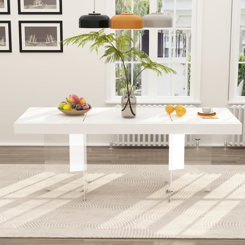 78.7"x31.5" GlassLine Table The Ultimate Dining Table and Work Station