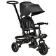 preview thumbnail 6 of 13, 14-in-1 Convertible Tricycle with Adjustable Parent Push Handle, Safety Features, and Storage Baskets for Kids Black