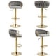 preview thumbnail 20 of 42, Modern Swivel Counter Height Bar Stools Adjustable Counter Stool With Backs