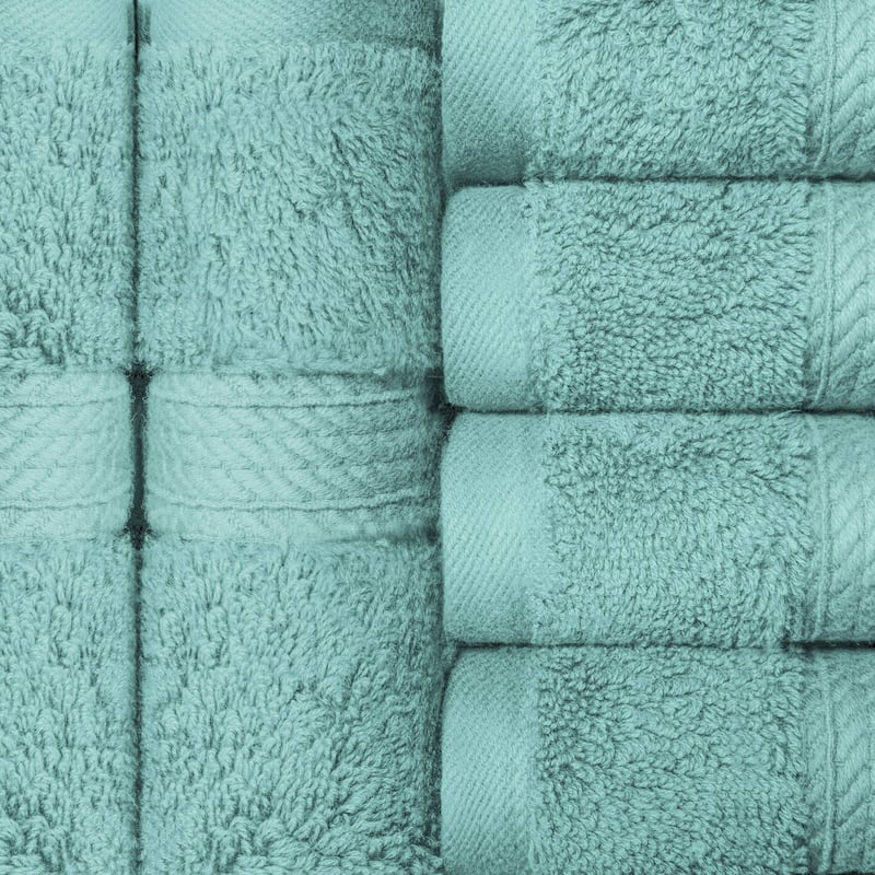 Superior Egyptian Cotton Pile Heavyweight Face Towel Set of 6