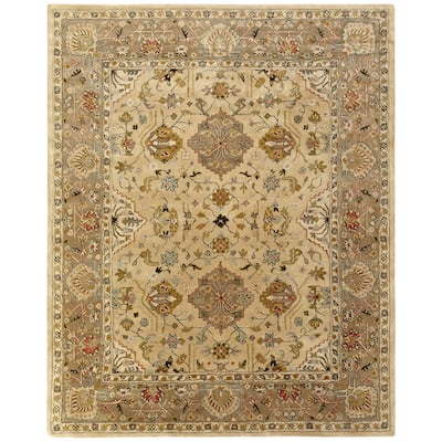 Empire Beige/Brown Hand-tufted Area Rug