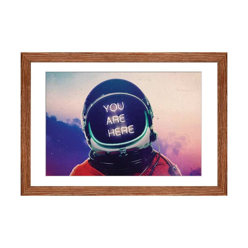 iCanvas "Where You Are" by Seamless - Walnut - 24x32x1