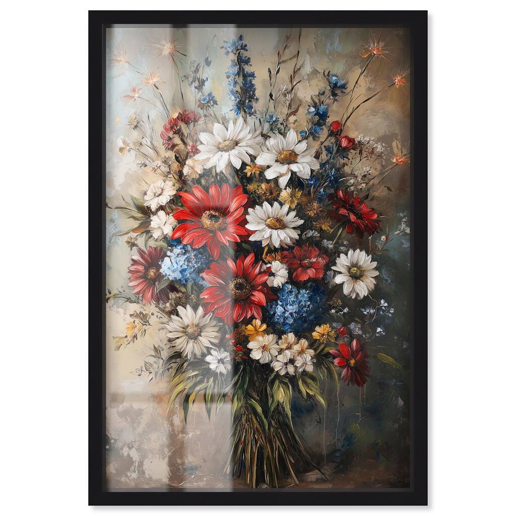 Symphony of Flowers II Shadowbox by Art Remedy