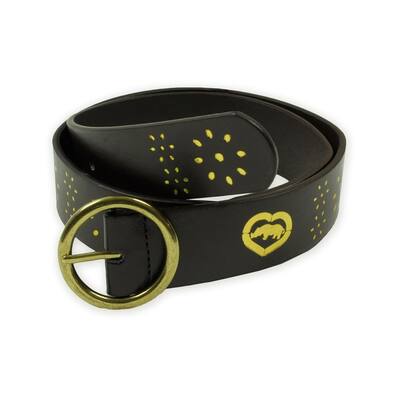 Ecko Unltd. Womens Wide Graphic Rhino Heart Belt