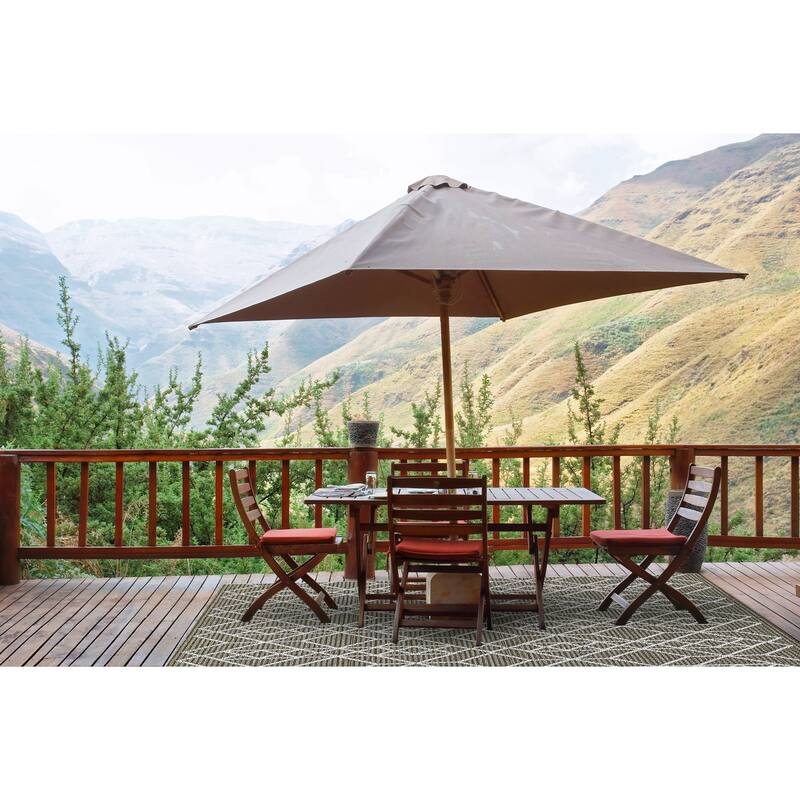 Rodelle Neutral Geo Outdoor Rug by Havenside Home