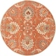 preview thumbnail 87 of 85, Livabliss Caesar Updated Traditional Oriental Area Rug 8' x 8' - Rust - Round