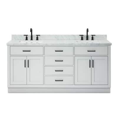 Ariel T073DCWRVO Hepburn 73" Free Standing Double Basin Vanity Set