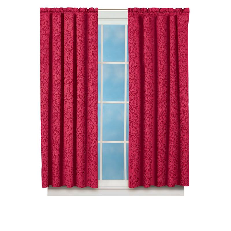 Scroll Insulated Sheen Curtain Panel