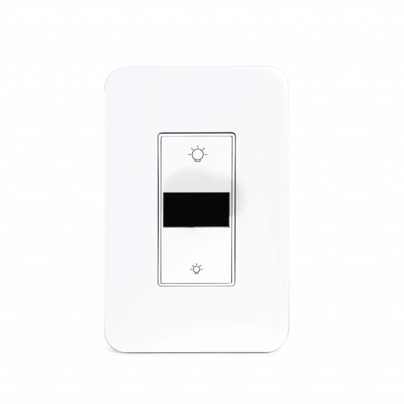 Smart Ligting LED Display Dimmer Switch - WiFi Remote App Control; No Hub Required by JONATHAN Y - White