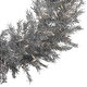 preview thumbnail 3 of 5, 36" Pre-Lit Silver Tinsel Artificial Christmas Wreath, Clear Lights
