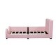 preview thumbnail 6 of 18, Twin Size Upholstered Platform Bed with Guardrail