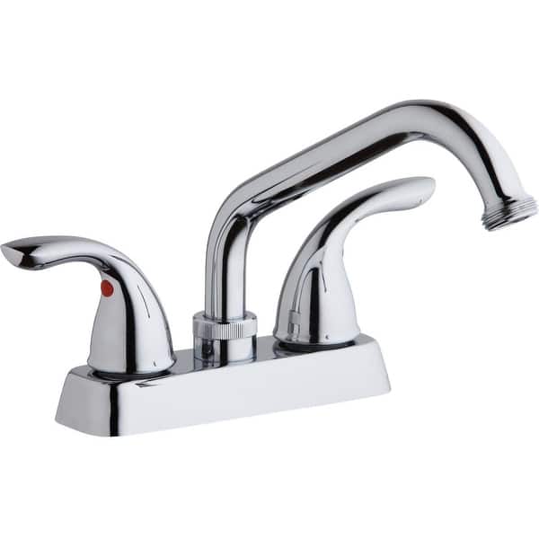 Shop Elkay Lk2000 Everyday 2 2 Gpm Deck Mounted Double Handle Laundry Chrome Overstock 16319502